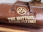 Vintage American Airlines Brown Promo Quilt With Holder - Very Unique 
