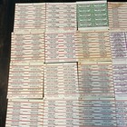 Large Lot Of 250 Original Jukebox Record Title Strips - 25 Sheets Of 10  953
