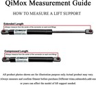 Qty  2  Qimox Replaces 654150 280343 Lift-o-mat 551n 124lb Lift Supports 26 50 I