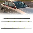 4pcs Weather Stripping Moulding Trim Seal Belt For Honda Civic 2001-2005 4-door