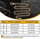 Chain Belt For Women Adjustable Waist Belt M  Fits Waist 27 5-33 5 Inches Gold