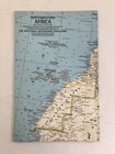 1966 National Geographic Map Northwestern Africa Atlas Plate Aug Vintage
