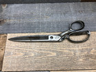 Vintage Wiss Inlaid No  22 Steel Forged Upholstery Tailor Scissors Shears 12   8ak