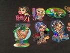 10 Vintage Attitude Girls Vending Machine Stickers Complete Set 1-10 New Unused