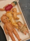 14 Vintage Miniature Baby Dolls  Likely 1940s And A Family Set For Doll Houses