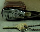 Vtg 1970s Rifkin Arcolock Canvas Bank Deposit Bag Zipper Key Central Jersey Bank