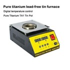 220v Pot Solder Tin Melting Furnace Thermoregulation Soldering Desoldering Bath 
