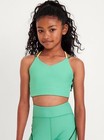 Old Navy Kid Girls Powersoft Strappy Longline Sports Bra Size Medium Large