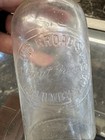 Vintage Wheat Drug Co Medicine Bottle Columbus Ga Clear Glass Embossed Usa