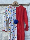 Vintage 1960   s Clown Suite Women   s Red Costume Polka Dot