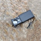 30x 60x Pockets Magnifying Glass Magnifier Jeweler Loupe Loop Led Light Sliding