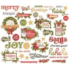 Simple Stories Simple Vintage Yuletide Sentiments Bits  38pc  Die-cuts Scrapbook