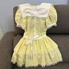 Lot Of 3 Girls Vintage Dresses Sizes 4-6  
