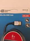 Commercial Electric Ultra Slim Hdmi Cable 6ft 18 0 Gbps Transfer Speed 1080p 4k