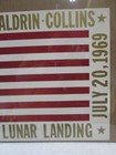 Vintage Poster 1st Lunar Landing Apollo 11 Armstrong Aldrin Collins  In g7870