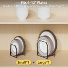 Black Metal Dish Rack Kitchen Plate Organizer Cabinet Storage Large Small Set