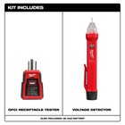 Milwaukee 3210-20 Gfci Receptacle Tester   Voltage Detector