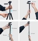 71    Camera Tripod Aluminum Tall Tripod Stand Compatible With Canon Nikon With Wi