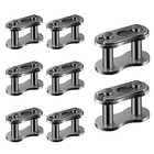 Pack 10 420 Chain Master Link Roller Heavy Duty Black
