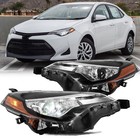 Fits 2017 2018 2019 Toyota Corolla L Le Le Eco Headlights Headlamps Left right