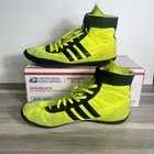 Adidas Combat Speed 4 Yellow Black Iowa Hawkeyes Wrestling Shoes Vtg Mens 12