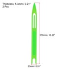 2 X Netting Needle Shuttles 10  Plastic Fishing Net Repair Tool Green