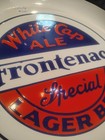Vintage 1930s 1940s White Cap Ale Frontenac Ceramic Beer Tray