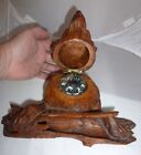 1890s Brienz Black Forest Fox Inkwell - Excellent Condition With Original Glass