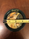 Vintage Coca-cola Drink Coasters 4 Metal Victorian Gibson Girl Style Flowers 83   