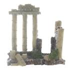 Aquarium Decoration Fish Tank Landscape Ornament Vintage Ruins Roman Column