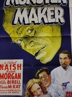 The Monster Maker 1944   Poverty Row Stone Litho Horror Movie Poster   Rare  