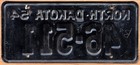 1954 North Dakota License Plate