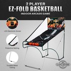 Lancaster Sports Ez Fold 2 Player Indoor Arcade Dual Basketball Hoop Shot Game