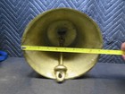 Vintage Solid Brass Ship Fog Nautical Maritime Fire  fog Bell  9in X 9in 10 Lbs