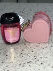 Bath   Body Works Pocketbac Hand Sanitizer Gel Holder Pink Heart Strawberry Cake
