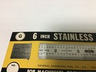 New General  309 Vintage 6  Stainless Rule  1 32 s   1 64 s