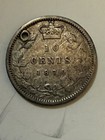 1887 Canada 10 Cent -victoria Dei Gratia Regina Coin-scarce Coin