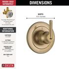 Delta Trinsic 3-setting Diverter Trim Champagne Bronze-certified Refurbished