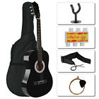38  Beginners Acoustic Guitar With Guitar Case  Strap  Tuner pick Steel Strings