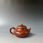 Chinese Yixing Zisha Clay Handmade Kung Fu Tea Exquisite Gilt Teapot        4233