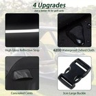 4 Passenger Golf Cart Cover For Ezgo Club Car Yamaha Waterproof Enclosure Black