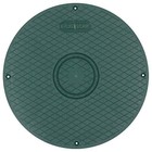 Polylok 12  Flat Cover lid  pn  3017-c  Green