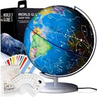 9  Illuminated Educational Kids World Globe   Stem Flags   Countries Interact   