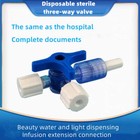 2-way 3-way Stopcocks With Luer Connection  Medical Injection Stopcock  Sterile