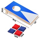 Tabletop Mini Corn Hole Bean Bag Toss Game Wooden Portable Mini Cornhole Set    