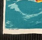 Vintage Irish Linen Tea Towel Tall Ship