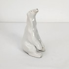 Royal Dux Czech Porcelain Hand Painted Polar Bear  422 Rare Signed Collectible
