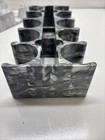 Vintage Plastic Marble Poker Chip Holder Plus Playing Card Holder 