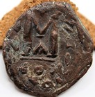 Roman Byzantine   Heraclius   Ae Follis   630-631 Ad   Constantinople   28 Mm