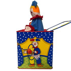 Vintage Schylling Clown Jack In The Box 1997 Musical Tin Toy Working
